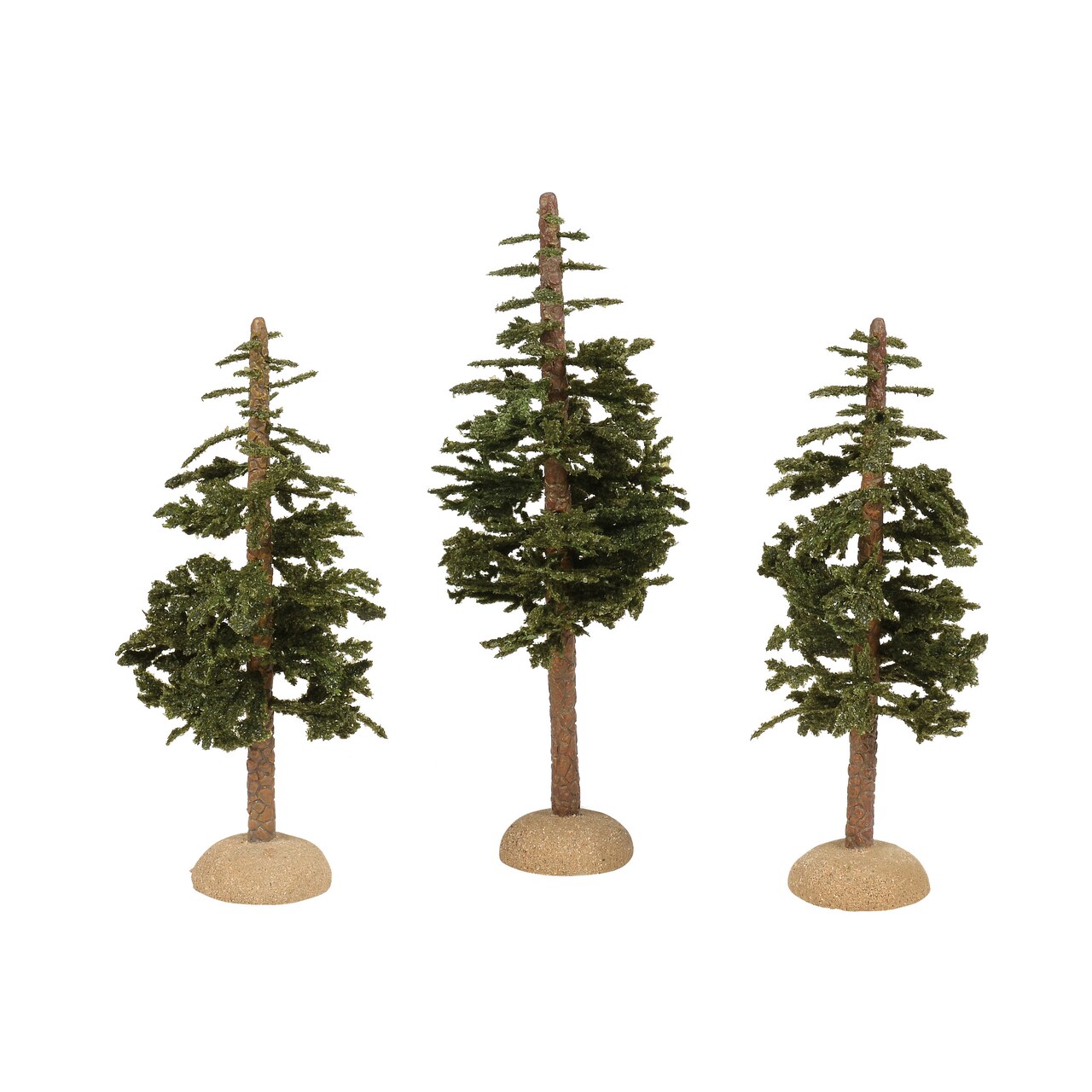 Department 56 Cross Product Village Ponderosa Pines Tree Figurine Set, 3 Pieces 9in H